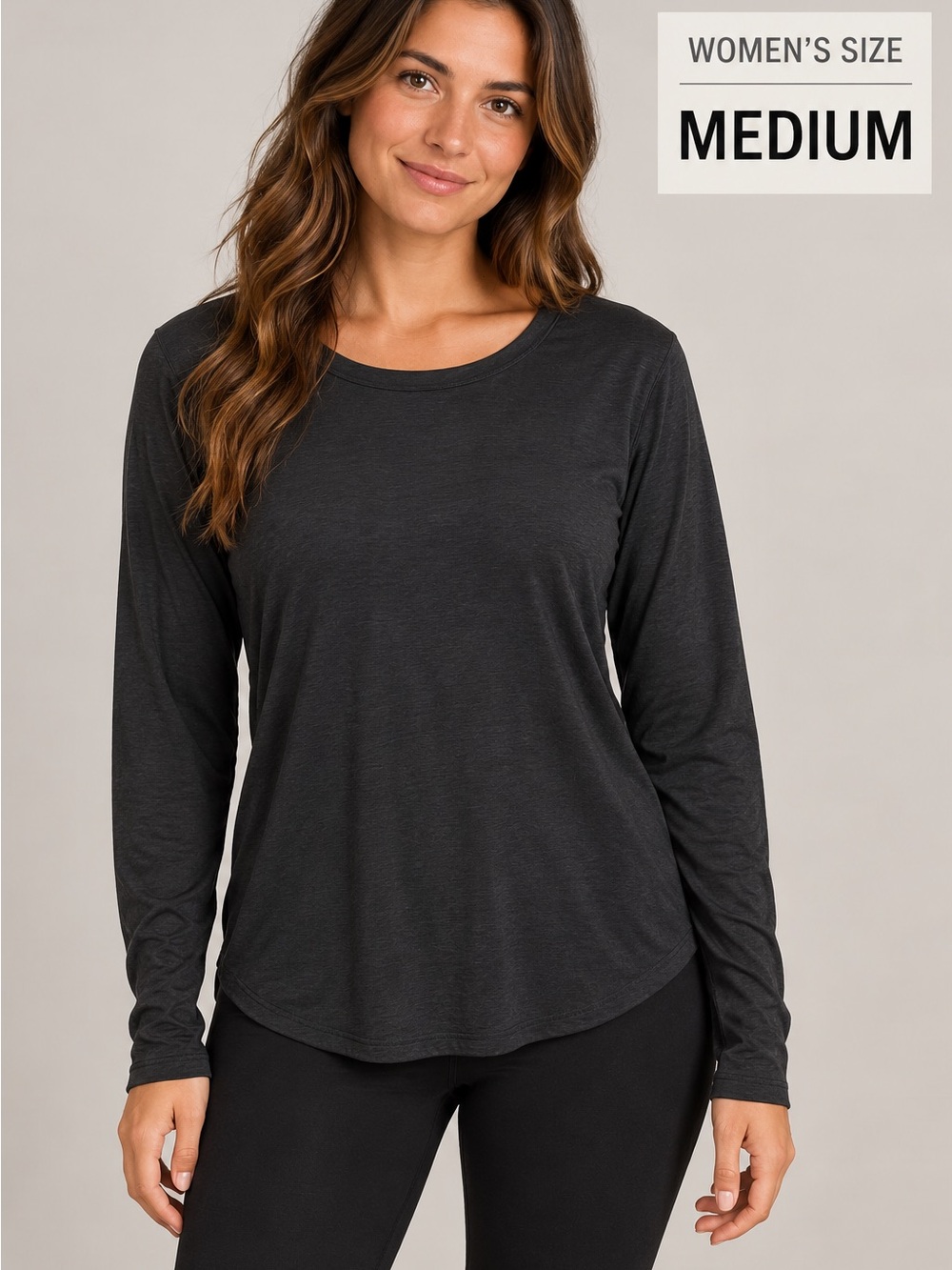 Old Navy Long-Sleeve Crewneck Top — MEDIUM